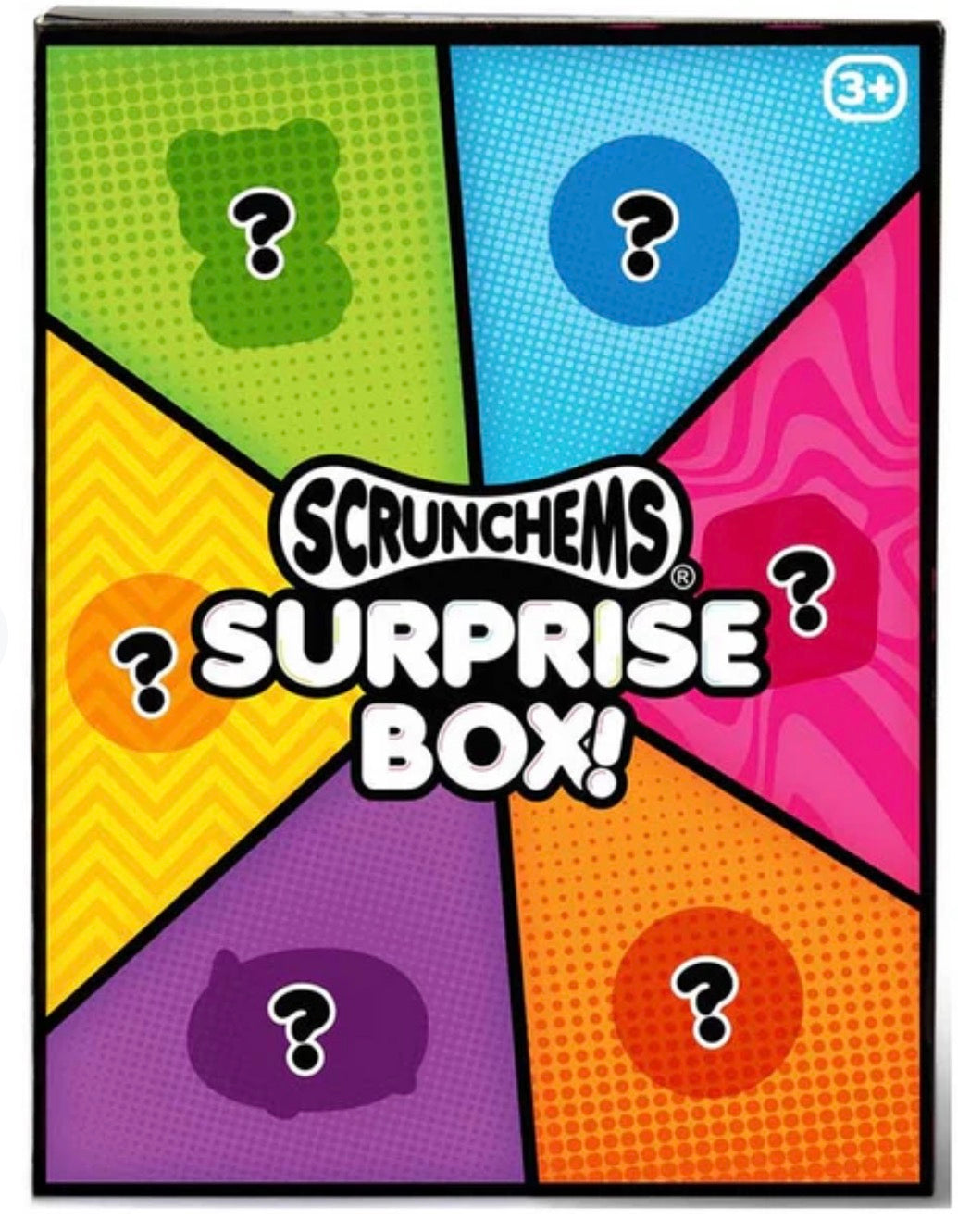 Scrunchems Surprise Box | 6 Mystery Sensory Toys | Squishy Fidget Gift Box | Ages 3+
