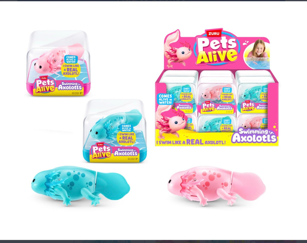 Pets Alive by ZURU Interactive Swimming Axolotls Assortment
