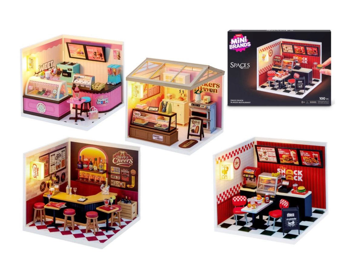 Mini Brands Mini Spaces Collection Mystery Capsule by ZURU (Styles Vary)
