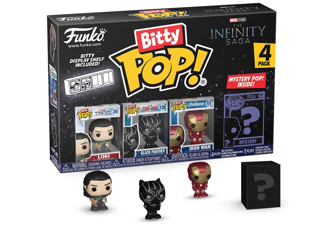 Funko Bitty Pop! Marvel Studios: The Infinity Saga 4-Pack with Mystery Figure