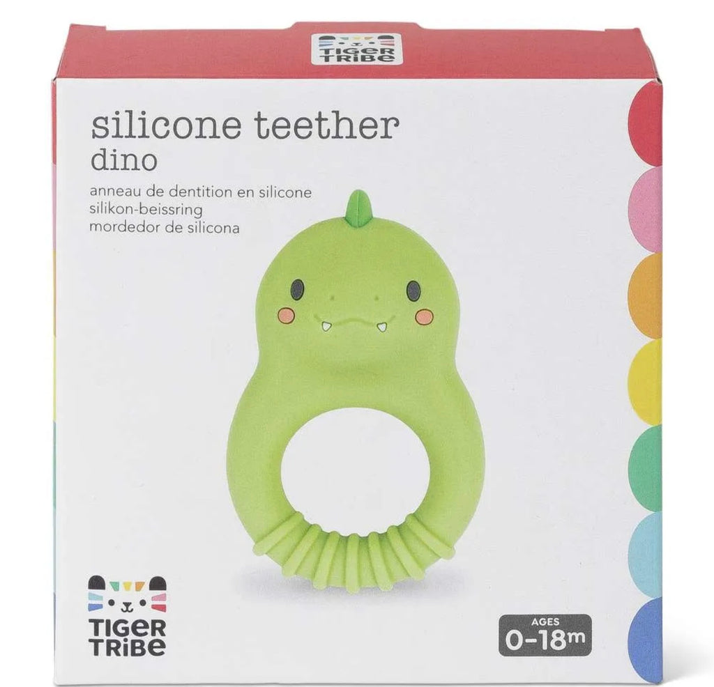 Tiger Tribe Silicone Teether – Dino or Bunny