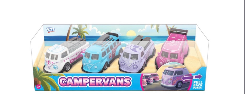 4 Piece Camper Van Set – Beach or Racing Adventure Awaits!
