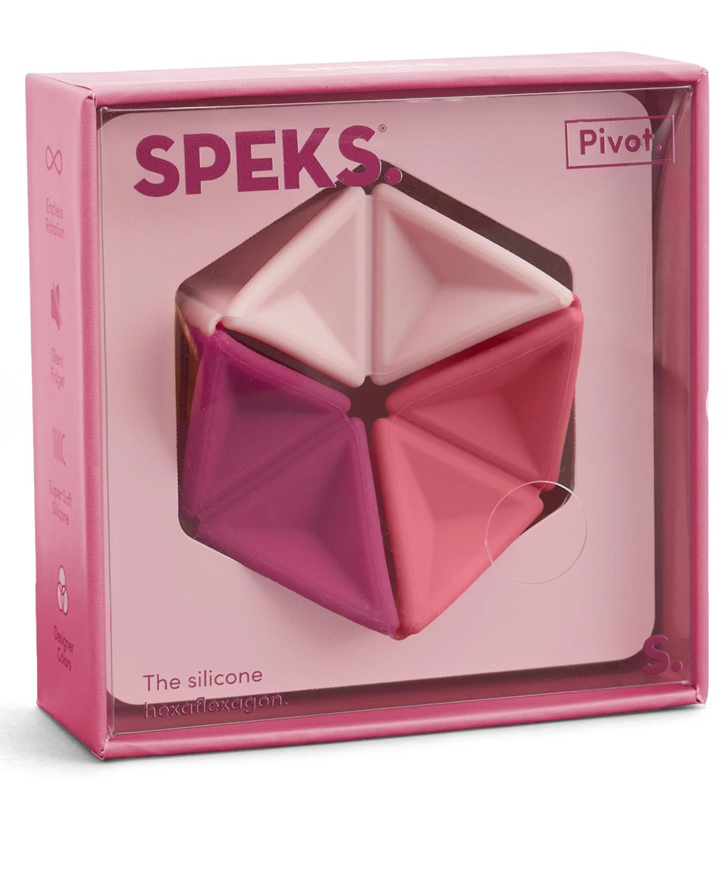 Speks Pivot Silicone Flexagon Fidget