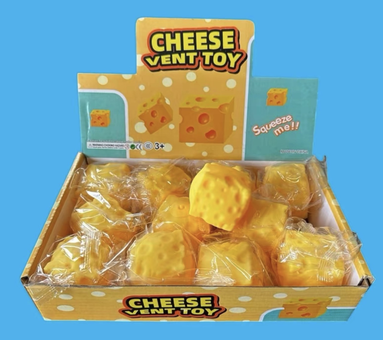 Cheese Squishy Sensory Fidget Toy