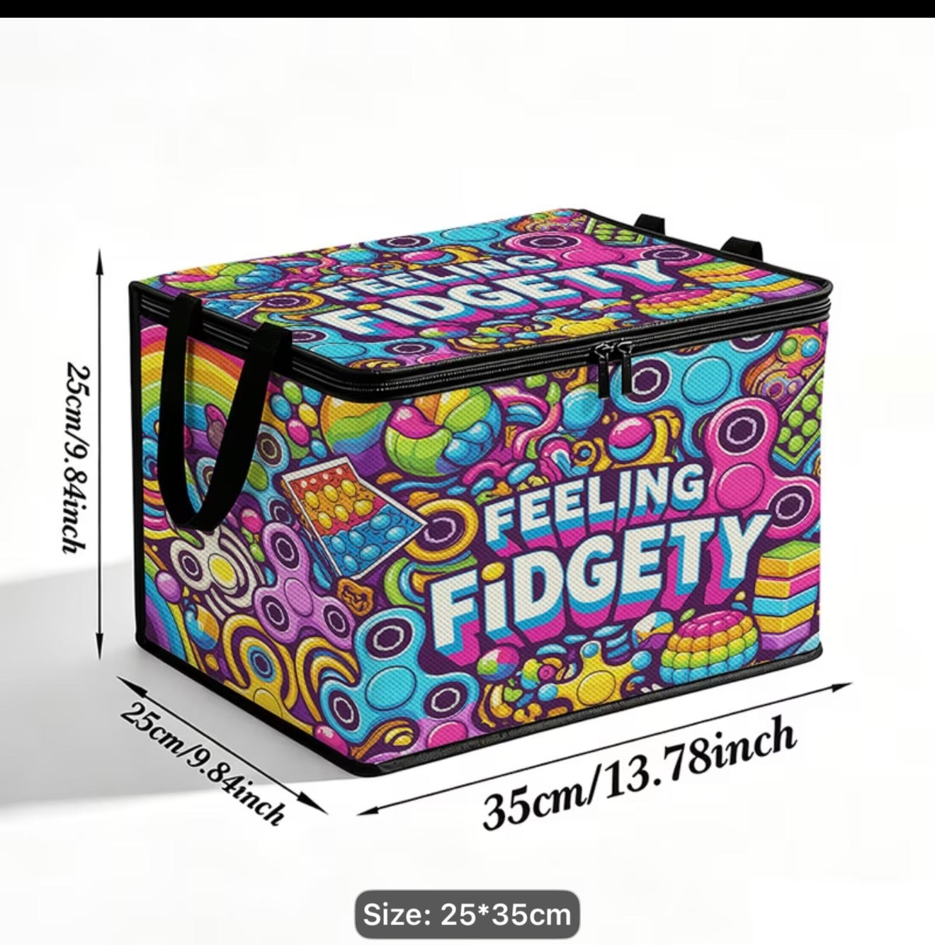 Feeling Fidgety Storage Box & Zip Pouch – 2 Styles Available | Fidget Toy Organiser