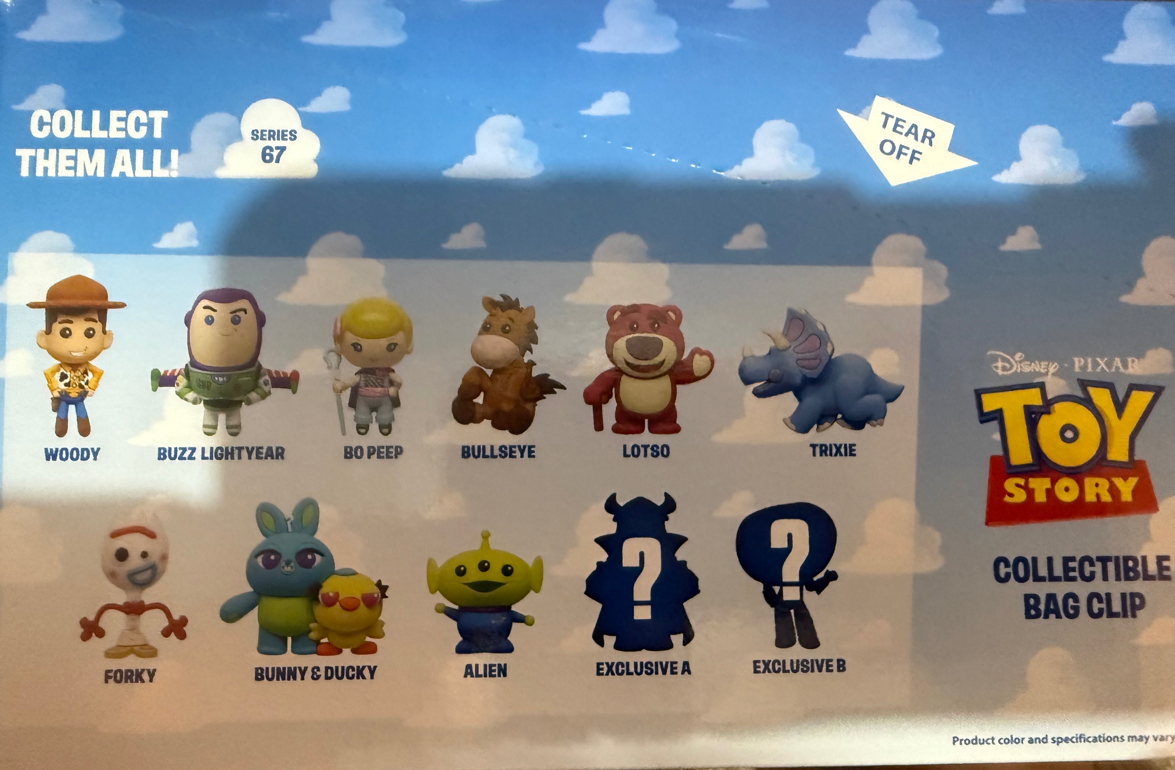Disney Pixar Toy Story Collectible Bag Clip | Series 67 Mystery Blind Bag | Official 30th Anniversary | Ages 4+