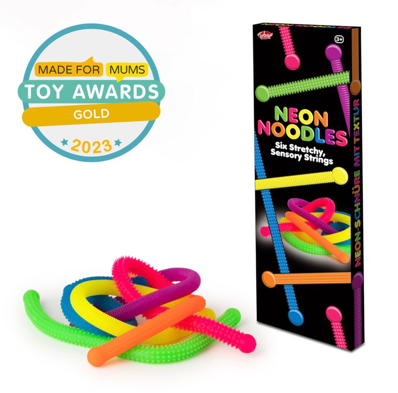 Scrunchems Neon Textured Noodles – Pack of 6
