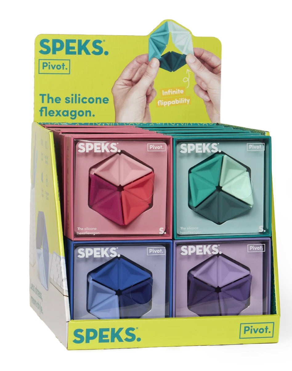 Speks Pivot Silicone Flexagon Fidget