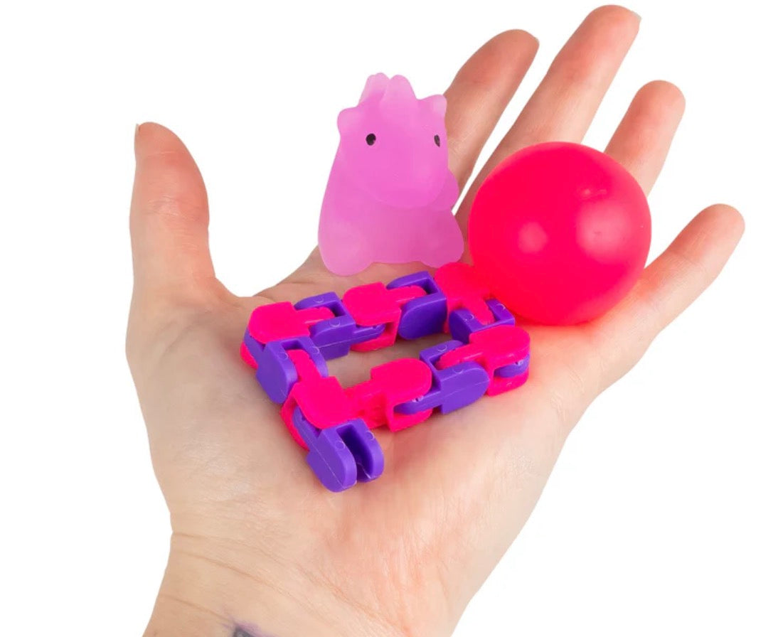 24 Piece Dinosaur & Unicorn Sensory Squish Set | Fidget Toy Box | Stress Relief & Autism-Friendly Sensory Toys