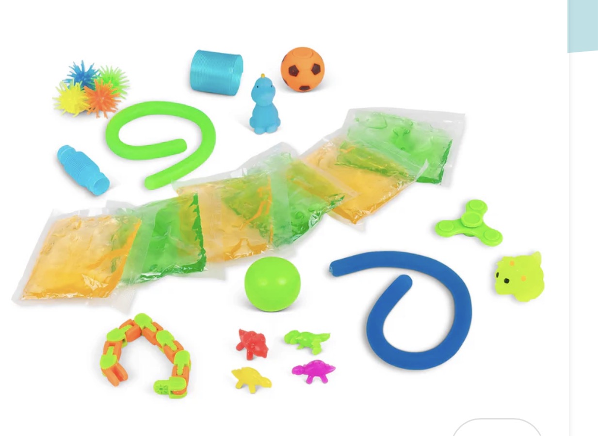 24 Piece Dinosaur & Unicorn Sensory Squish Set | Fidget Toy Box | Stress Relief & Autism-Friendly Sensory Toys
