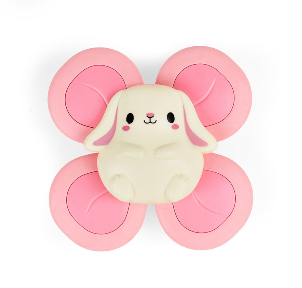 Tiger Tribe Sensory Bunny or TeddyBear Spinner, Suction Spinning Animal Fidget Toy