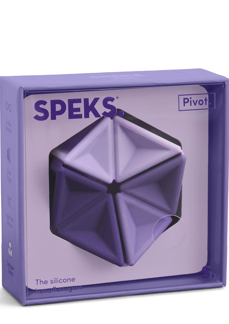 Speks Pivot Silicone Flexagon Fidget