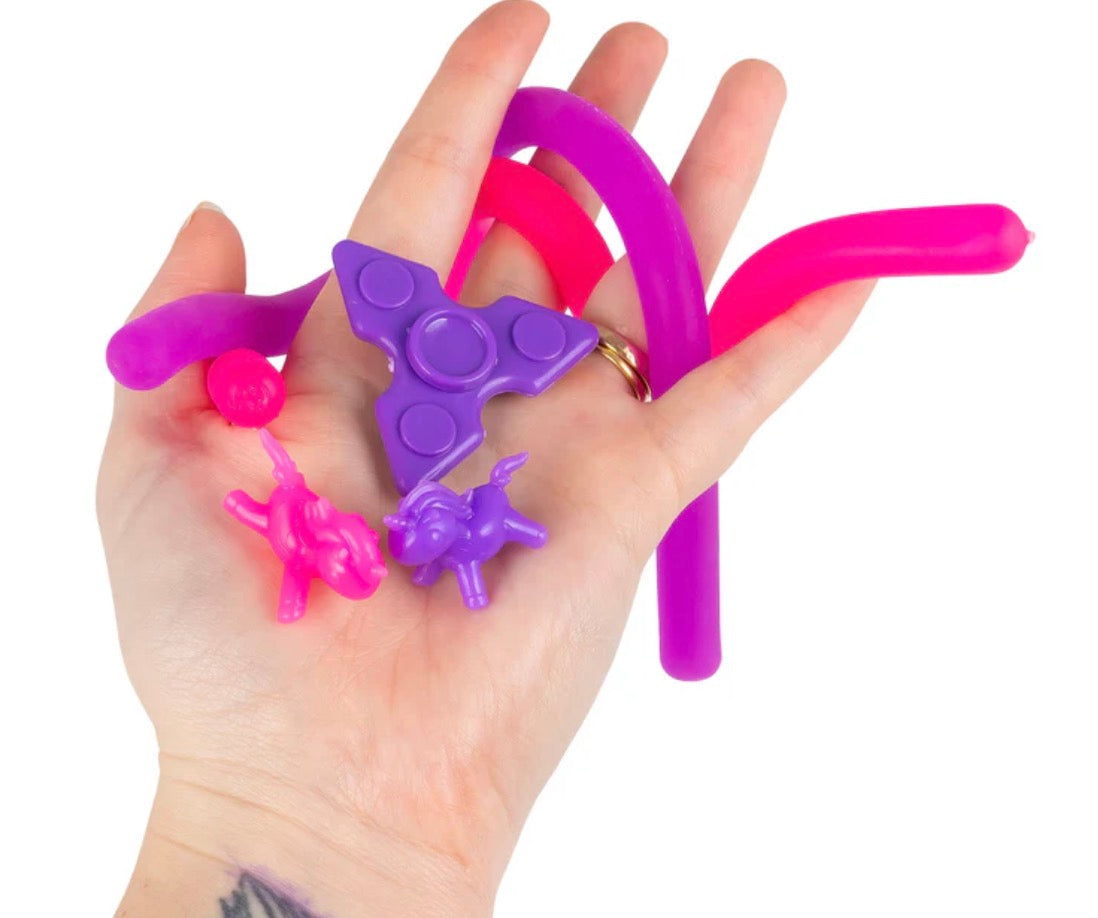 24 Piece Dinosaur & Unicorn Sensory Squish Set | Fidget Toy Box | Stress Relief & Autism-Friendly Sensory Toys