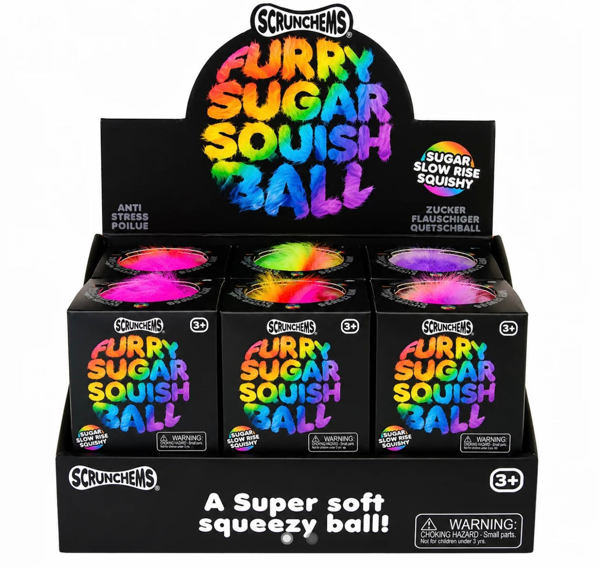 SCRUNCHEMS FURRY SUGAR SQUISH BALL