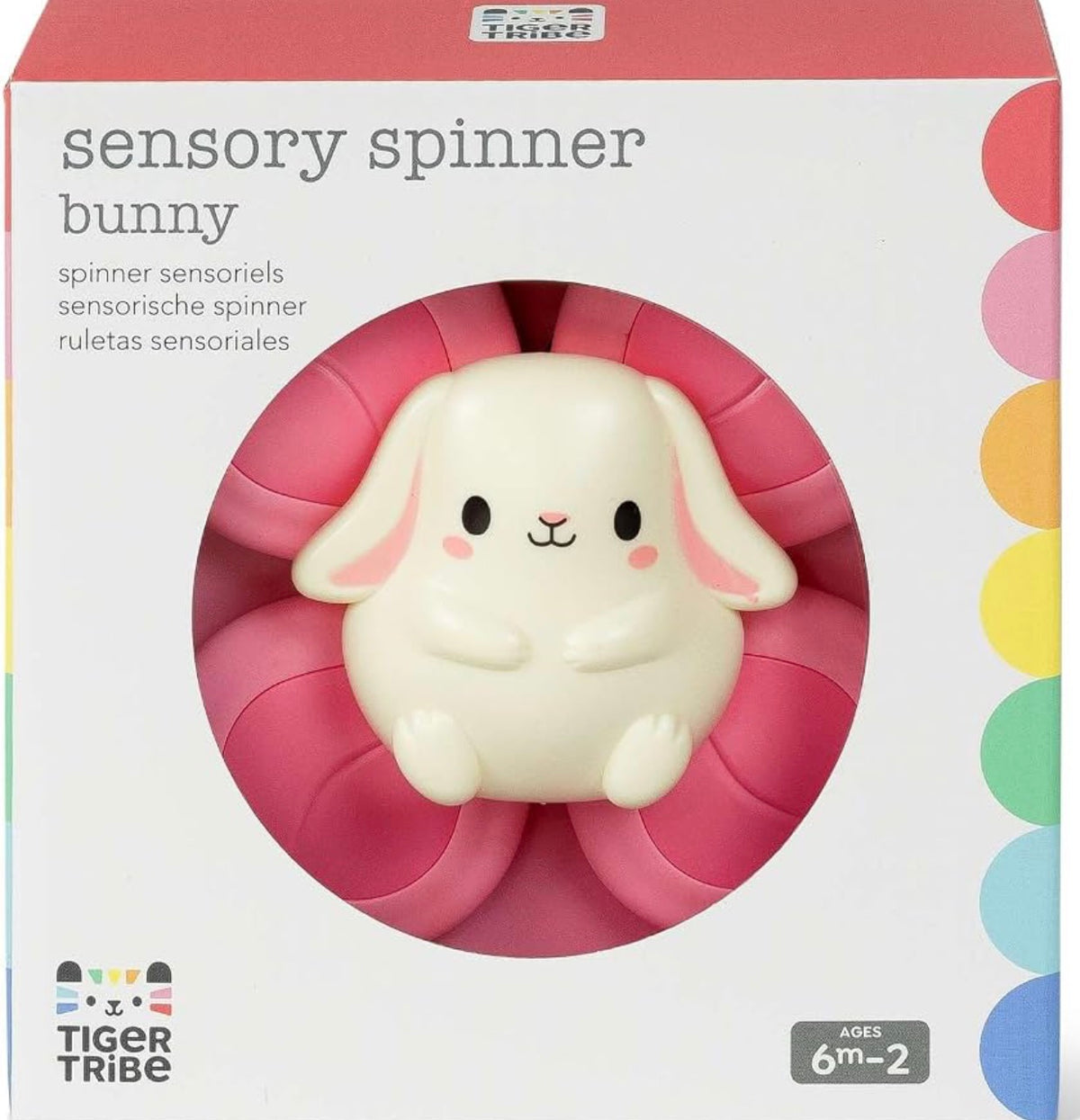 Tiger Tribe Sensory Bunny or TeddyBear Spinner, Suction Spinning Animal Fidget Toy