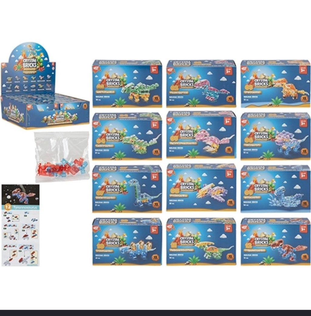 Crystal Bricks Buildable Dinosaur & Sea Life Sets