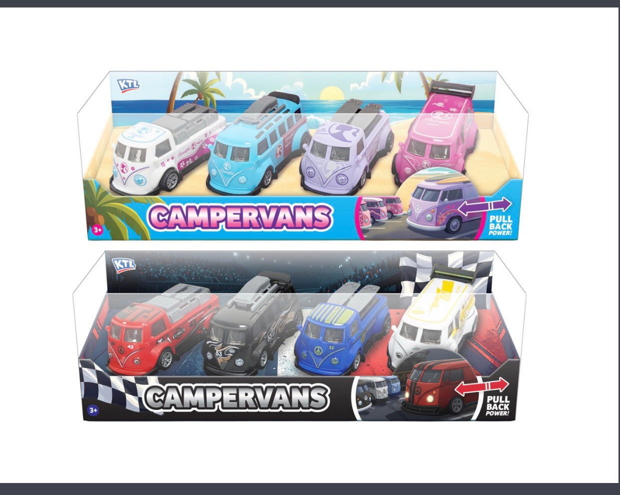 4 Piece Camper Van Set – Beach or Racing Adventure Awaits!