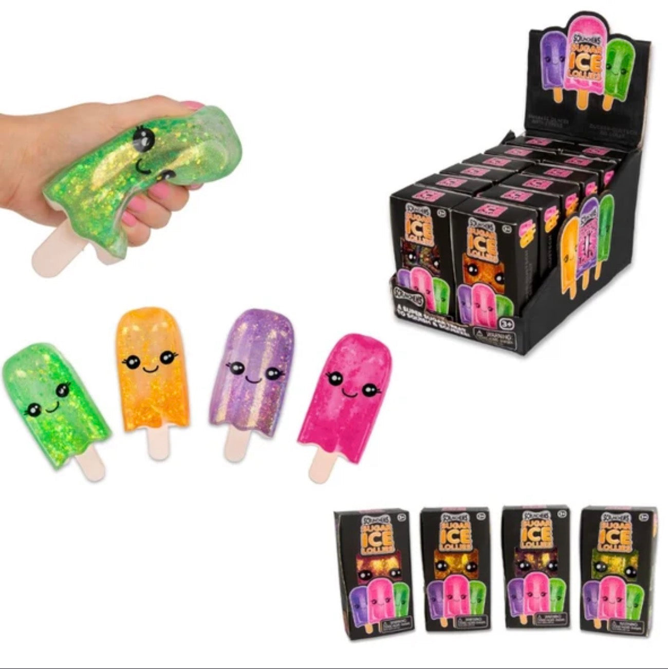 Scrunchems Sugar Ice Lollies Sugar Gel Squishy | 4 Colours