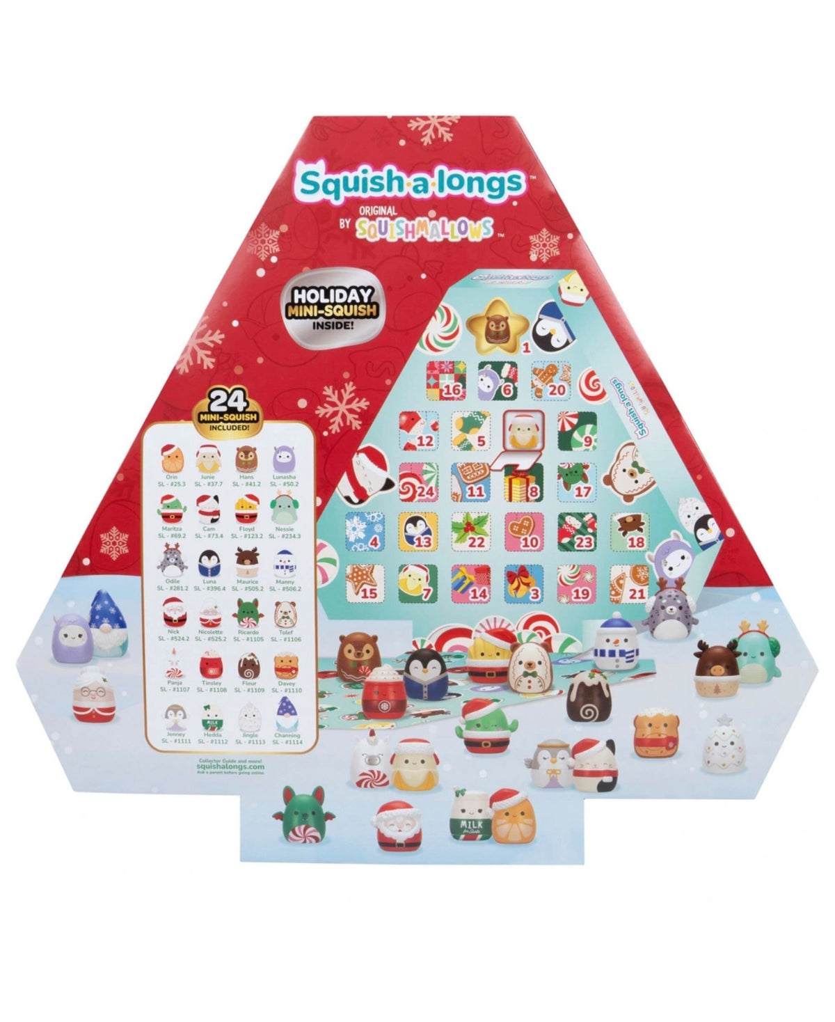 Original Squishmallows Squish-a-longs Holiday Advent Calendar 2026