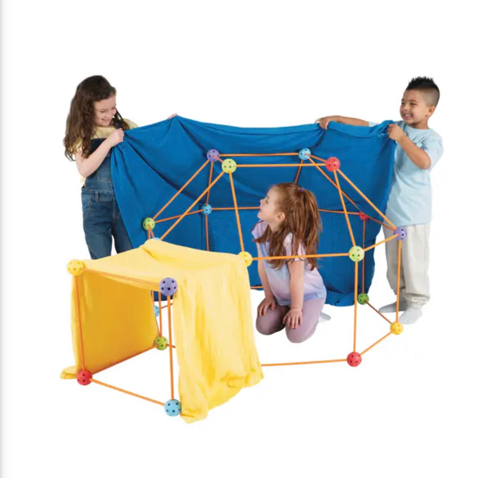 Crazy Forts 69 Piece Building Kit | Creative Construction Fort Building Set | STEM Toy | Ages 5+
