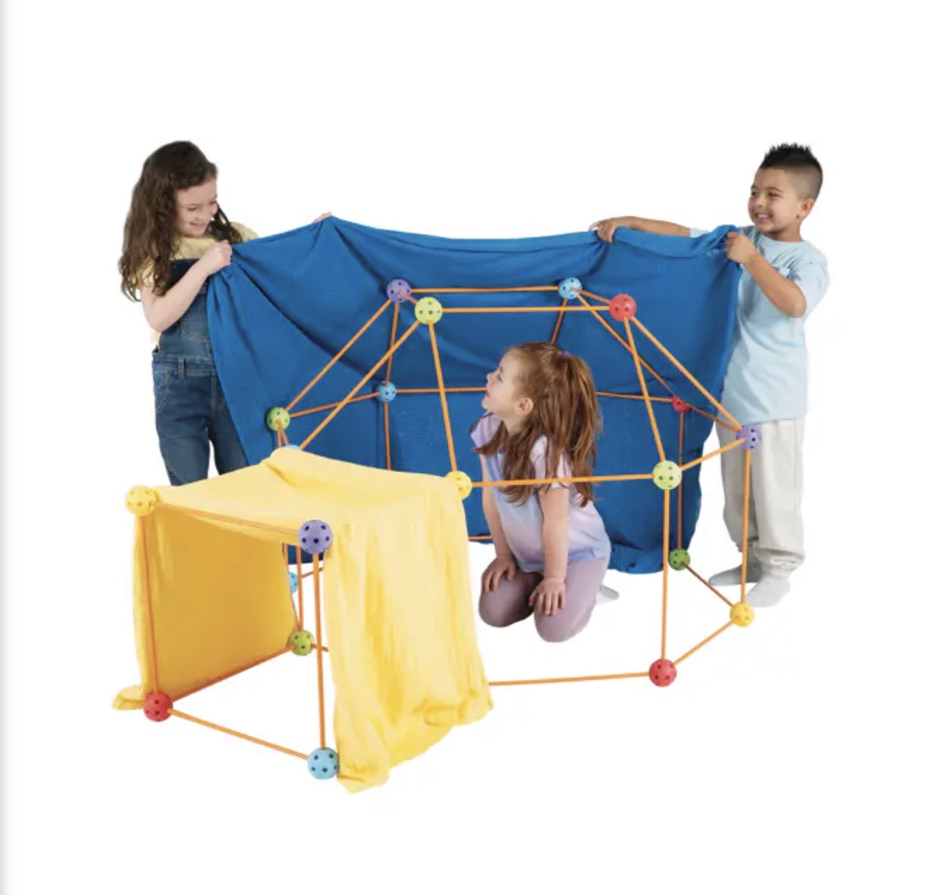 Crazy Forts 69 Piece Building Kit | Creative Construction Fort Building Set | STEM Toy | Ages 5+