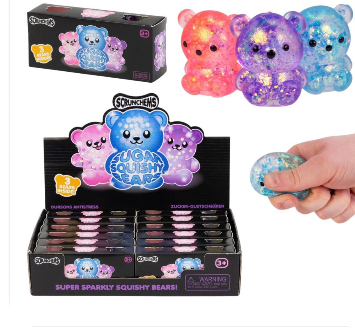 Scrunchems Sugar Diddy Bears 3pk