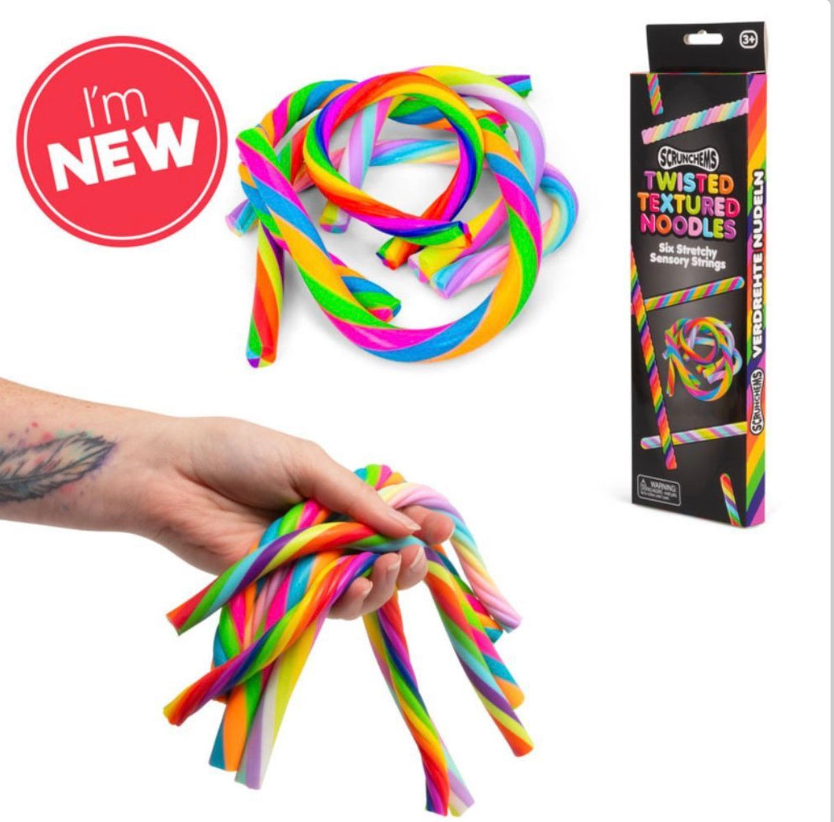 Scrunchems Twisted Textured Noodles - Pack of 6