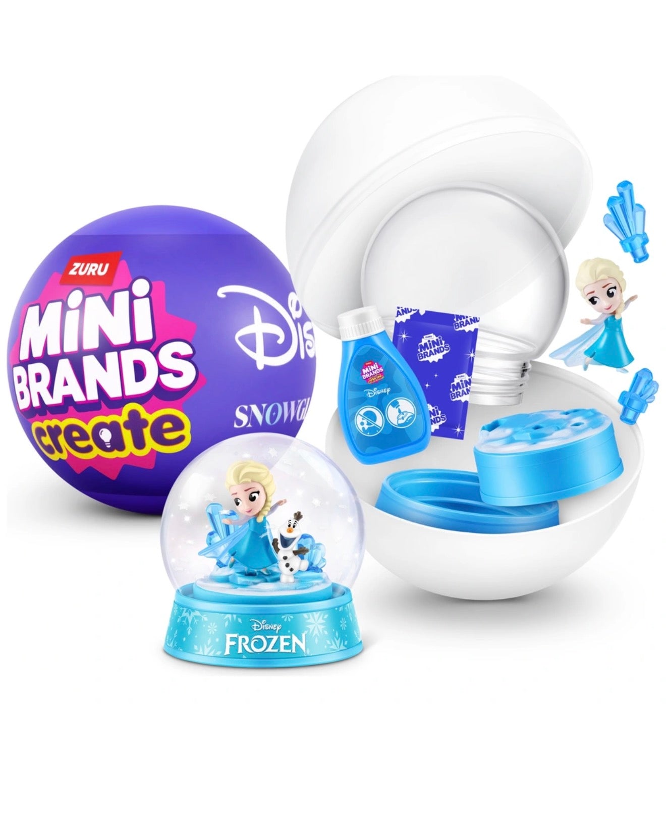Mini Brands Create by ZURU Disney Snow Globes Capsule Assortment