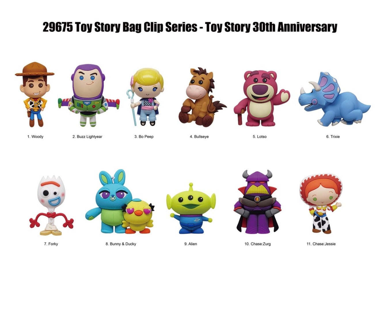 Disney Pixar Toy Story Collectible Bag Clip | Series 67 Mystery Blind Bag | Official 30th Anniversary | Ages 4+