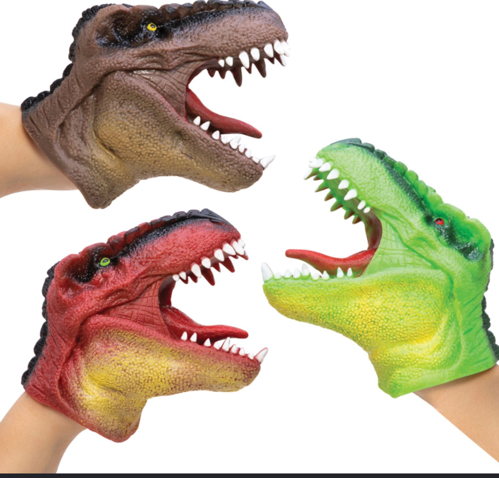 Schylling Dinosaur Hand Puppet – Assorted Colours