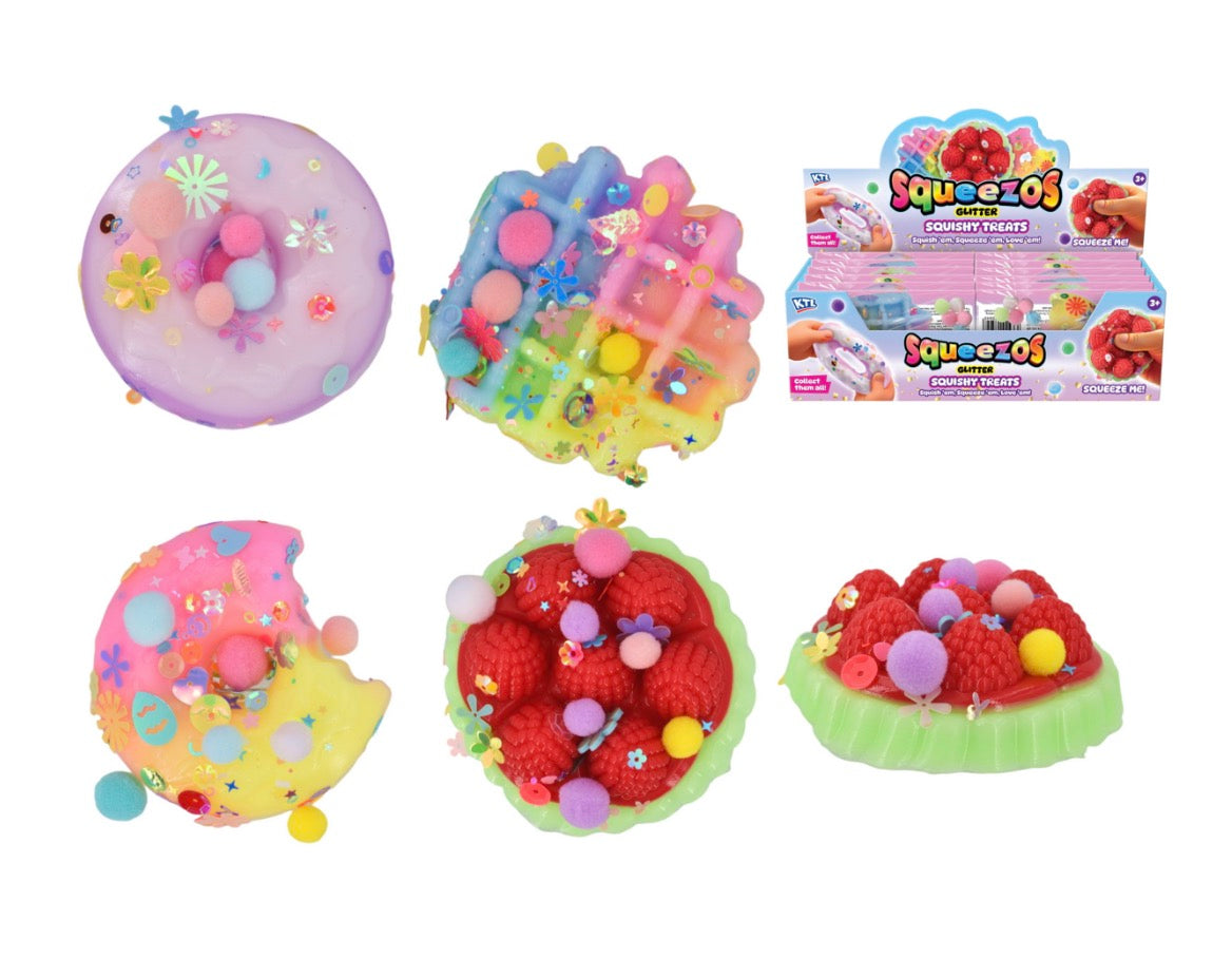 🍓 Squeezos Glitter Squishy Treats – Squishy Foo