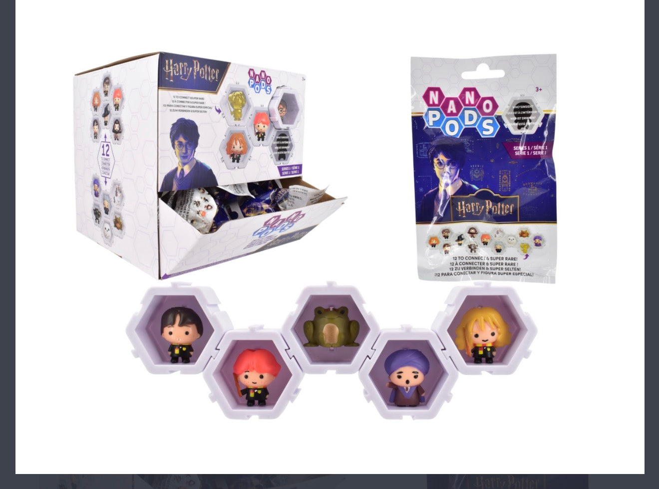 Harry Potter Nano Pods Mystery Figure | Official Wizarding World Blind Bag Collectible | Series 1 | 12 Characters + Super Rare
