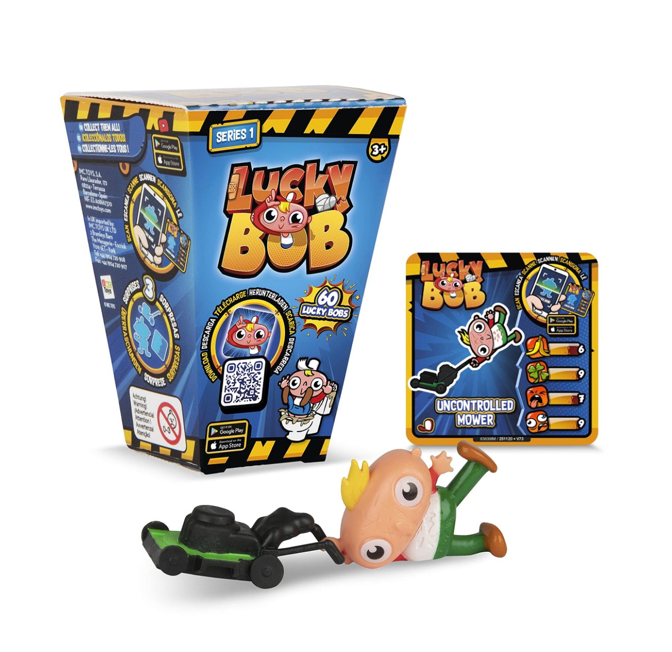 Lucky Bob Series 1 Mystery Blind Box | Collectible Figure | 6 Surprises Inside | 60 Characters to Collect | Ages 3+