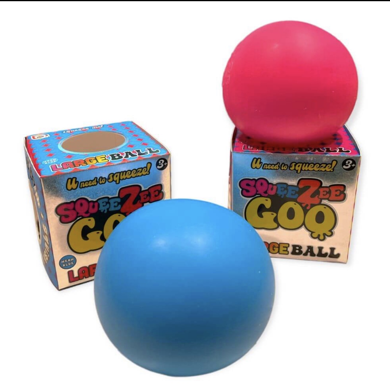 Large Squeezy Goo Stress Ball Neon 10cm