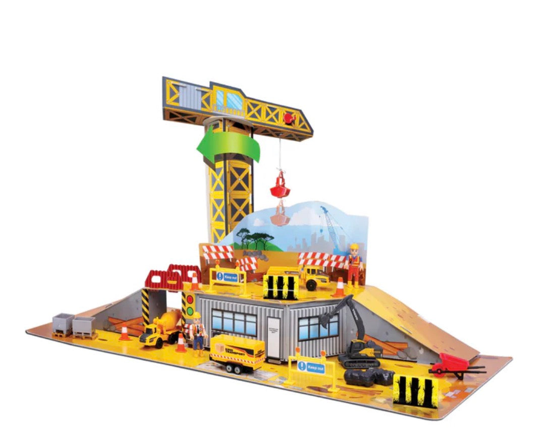 MINI WORKING MACHINES - VOLVO BUILD-N-PLAY DELUXE PLAY SET