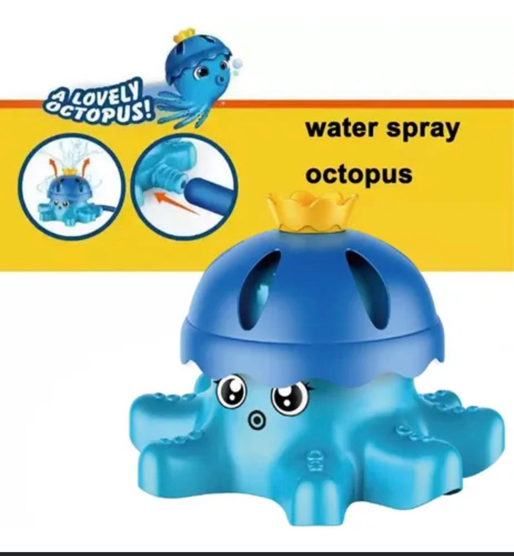 water sprinkler, octopus sprinkler, garden water toy, outdoor toys, water, summer toys, garden games, kids sprinkler, splash toy, family garden fun, fun toy shop