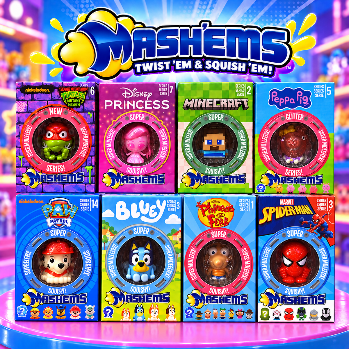 Mash’ems Mystery Squishy Collectible – Choose Your Design