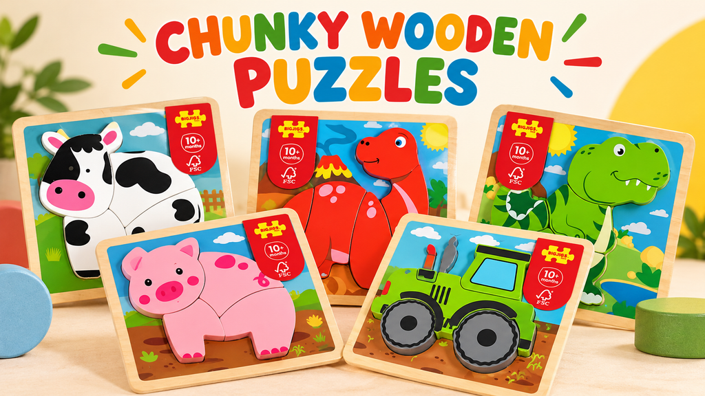 Bigjigs Toys Chunky Wooden Puzzle – Choose Your Design