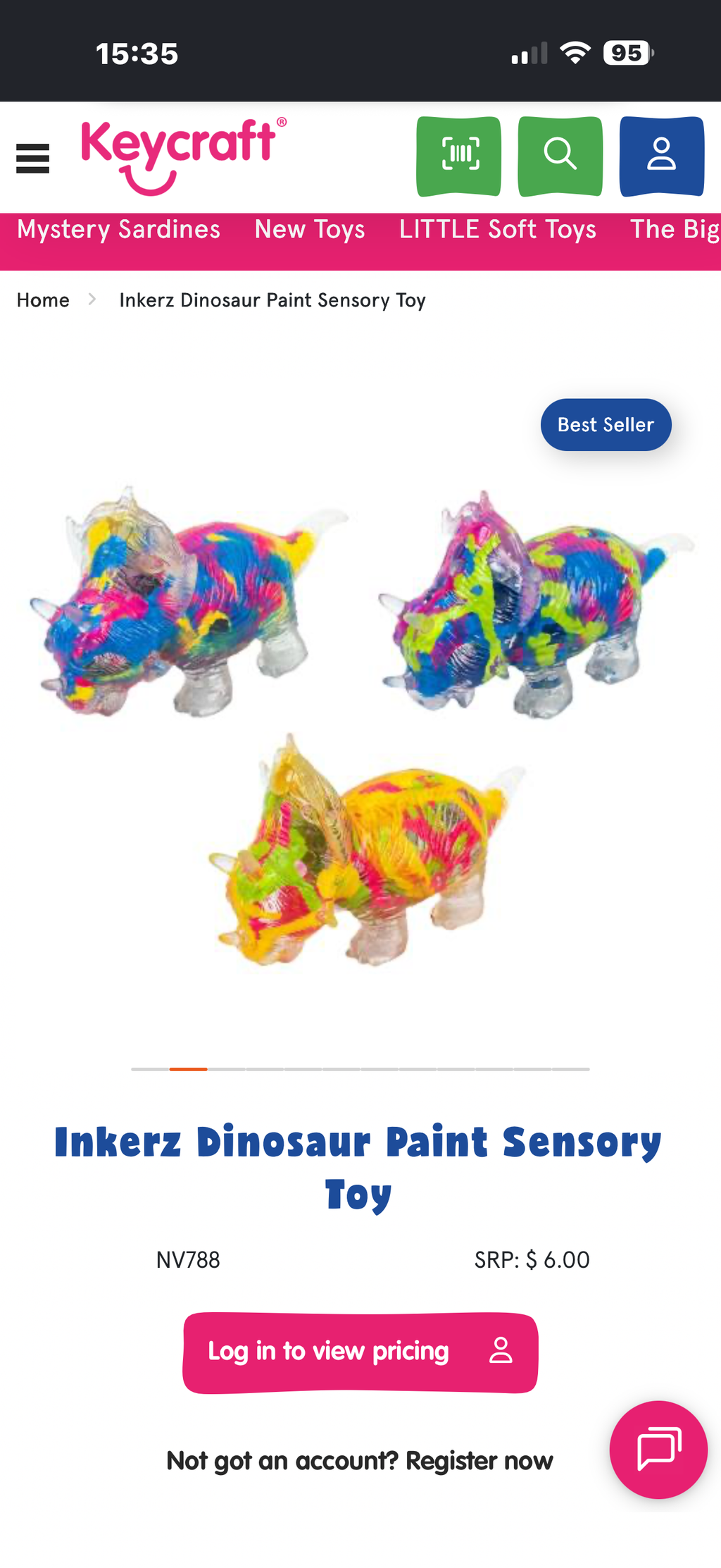 Inkerz Dinosaur Paint Sensory Toy