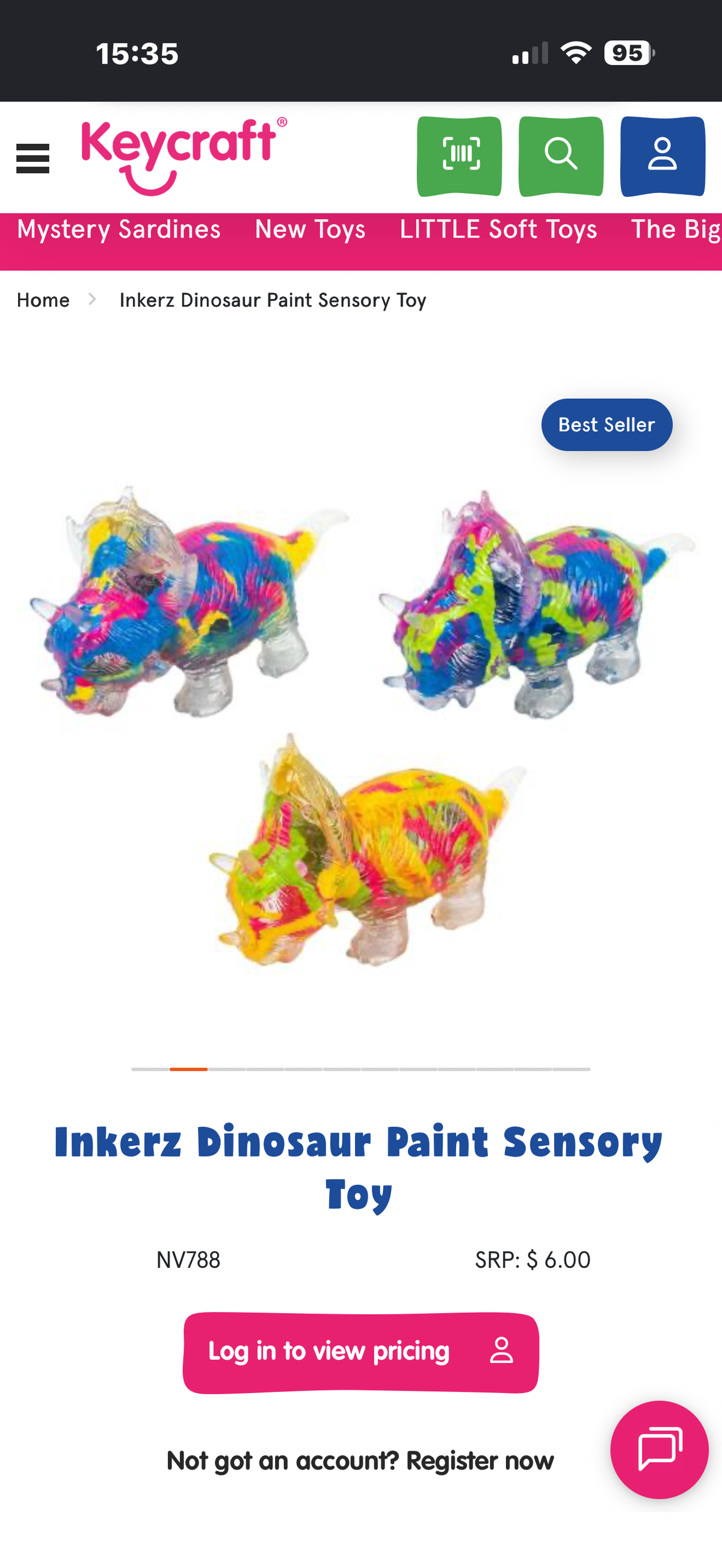 Inkerz Dinosaur Paint Sensory Toy