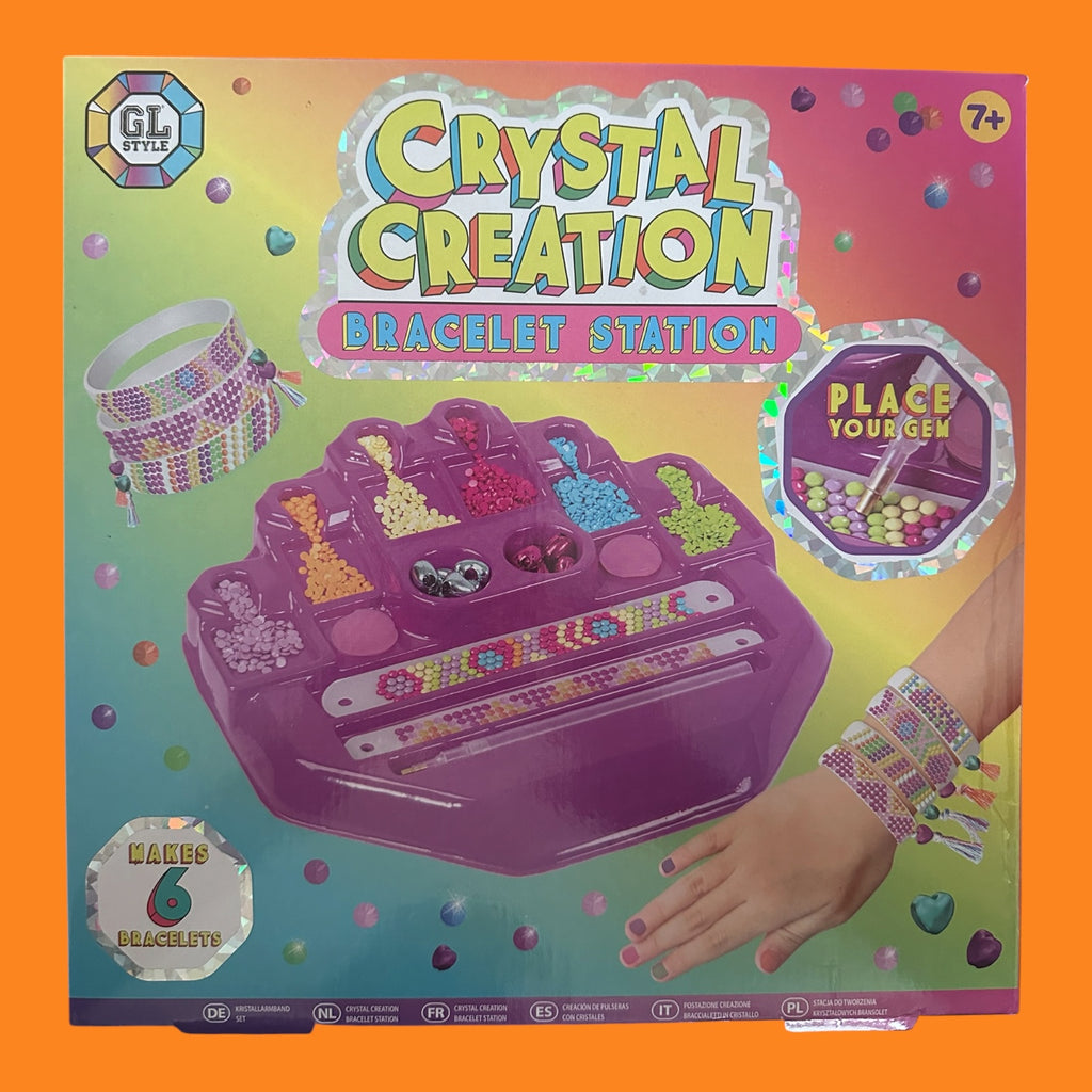 Crystal Creation Bracelet Station – DIY Gem Bracelet Making Craft Kit for Kids