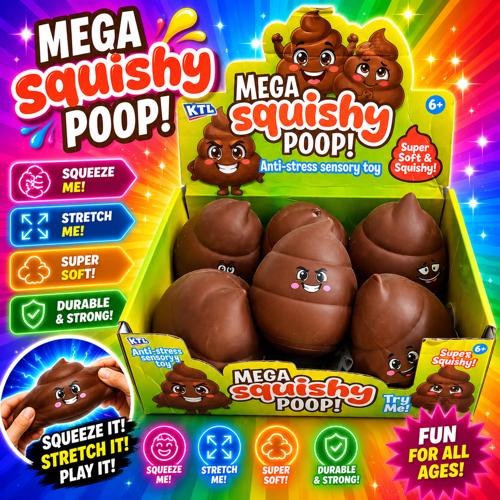 Mega Squishy Poop – Super Soft Stretchy Sensory Toy
