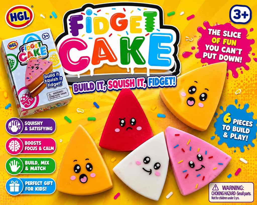 Fidget Cake Build & Squish Toy – Sensory Cake Fidget