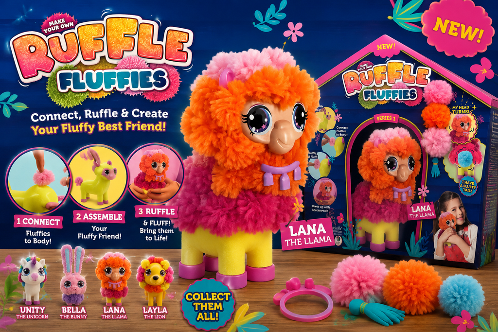 Ruffle Fluffies Lana the Llama – Build Your Own Fluffy Friend