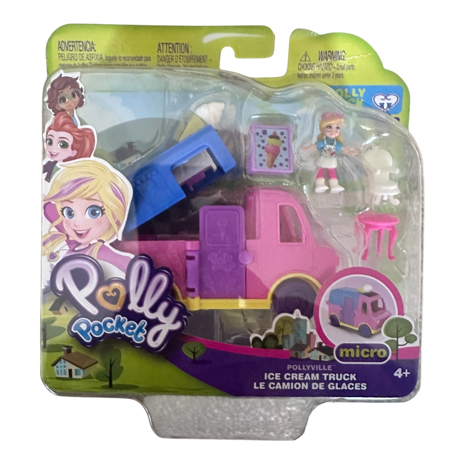 Polly Pocket Micro Ice Cream Truck Playset