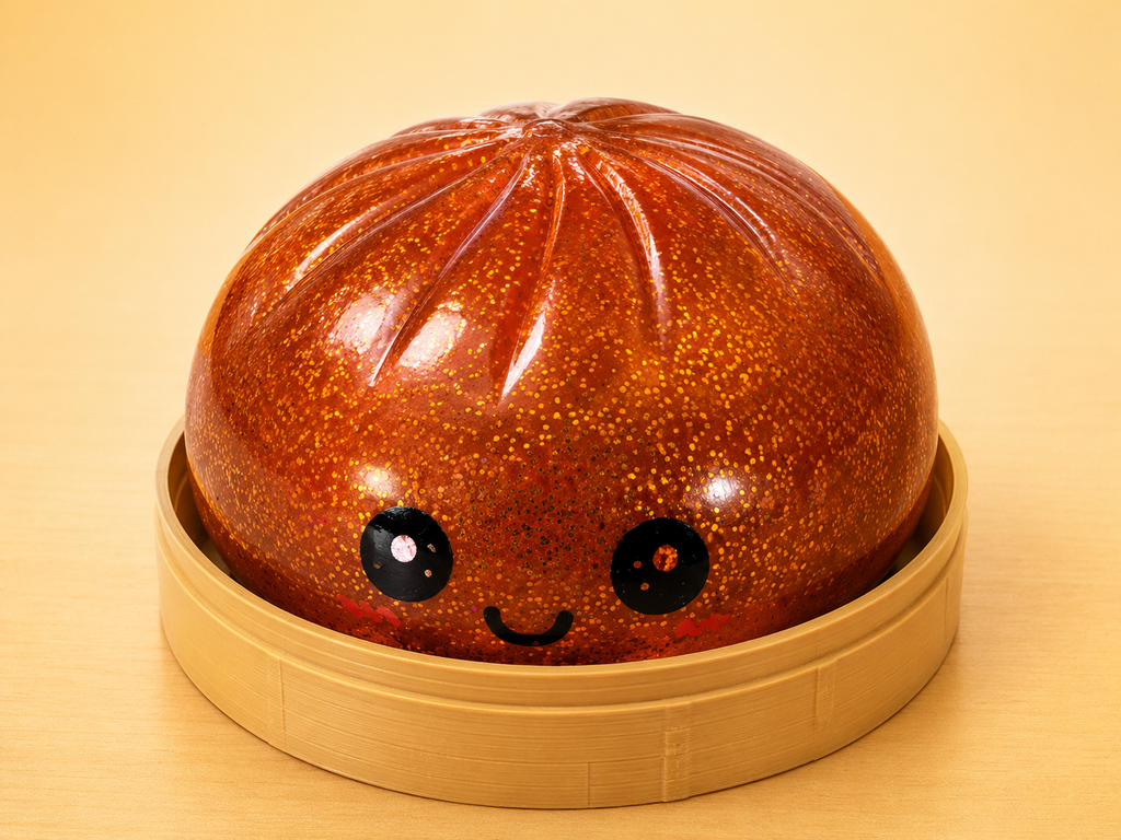 Mystery XL Glitter Dumpling – Jumbo Glitter Slow Rise Squishy