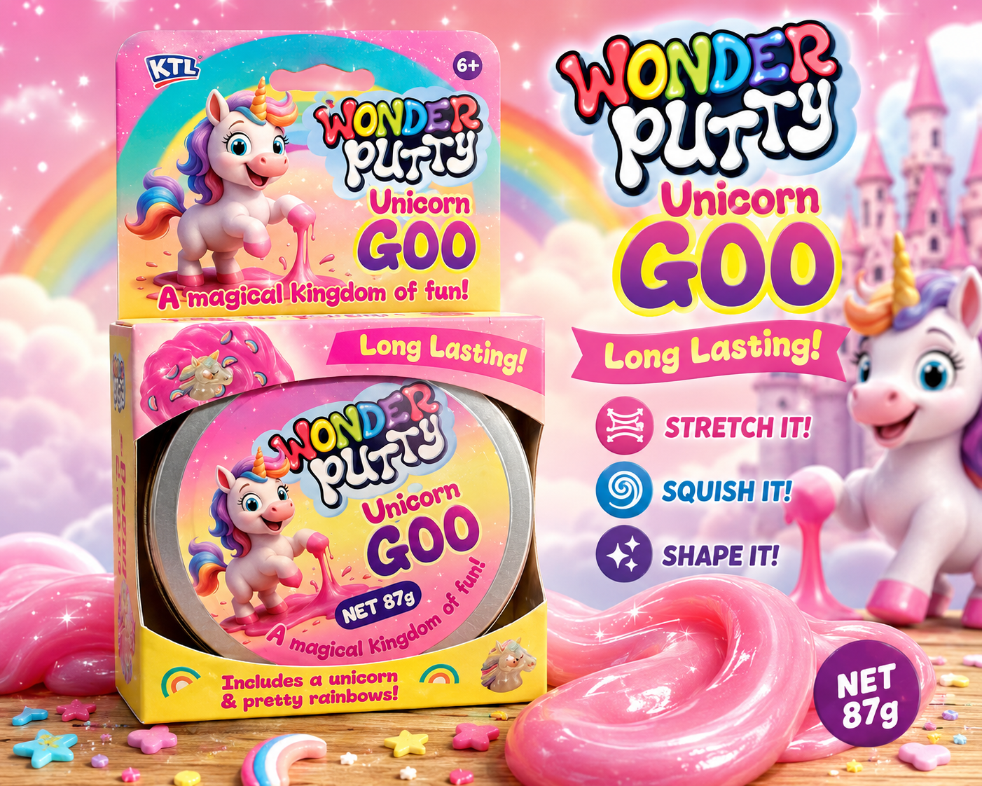 Wonder Putty Sensory Putty – Stretch, Squish & Shape | Assorted Themes | 87g
