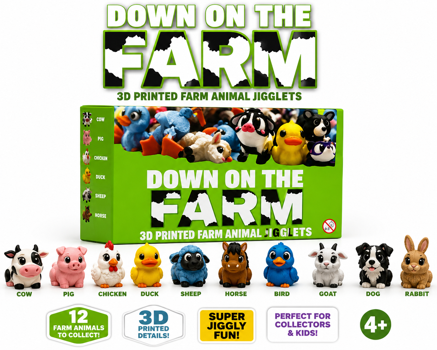 Jigglets 3D Studio Gifts Mystery Collectible Figure | Blind Box Toy | 12 Characters to Collect | Age 4+