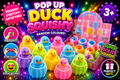 Pop Up Duck Squishy Sensory Toy | Stretchy Fidget Toy | Random Colours | Ages 3+
