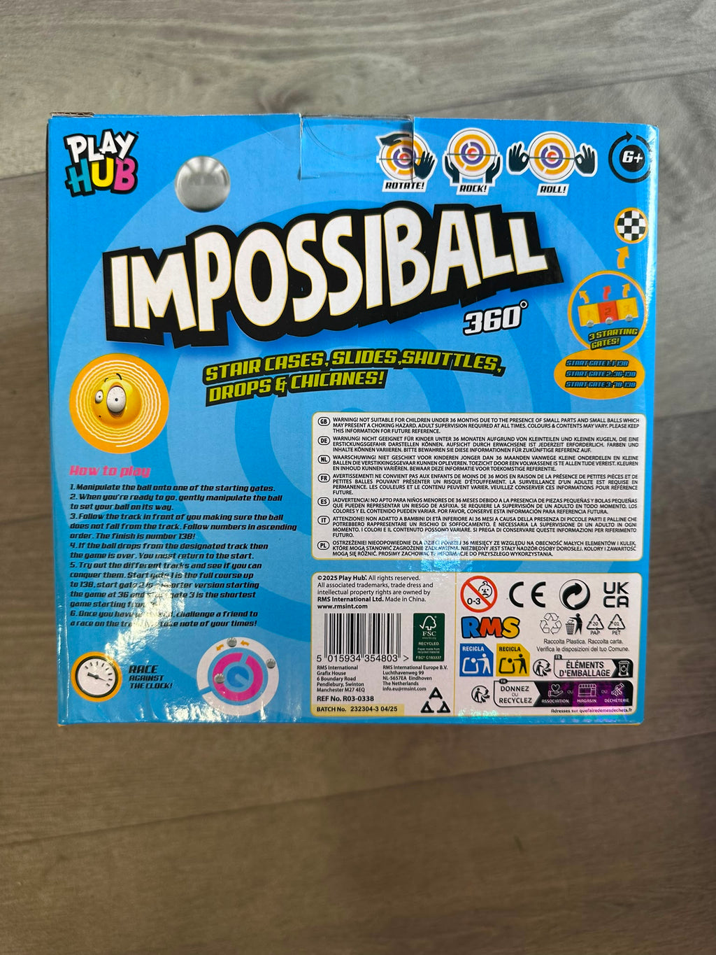 Impossiball 360 Maze Puzzle Ball | 3D Brain Teaser | Interactive Handheld Puzzle Game | Ages 6+